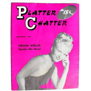 Vintage DECEMBER 1946 Platter Chatter Record Magazine - Peggy Lee
